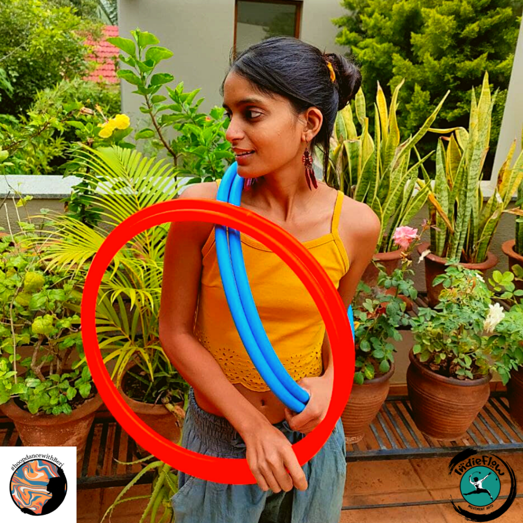 Orange Travel Friendly Collapsible Hula Hoops